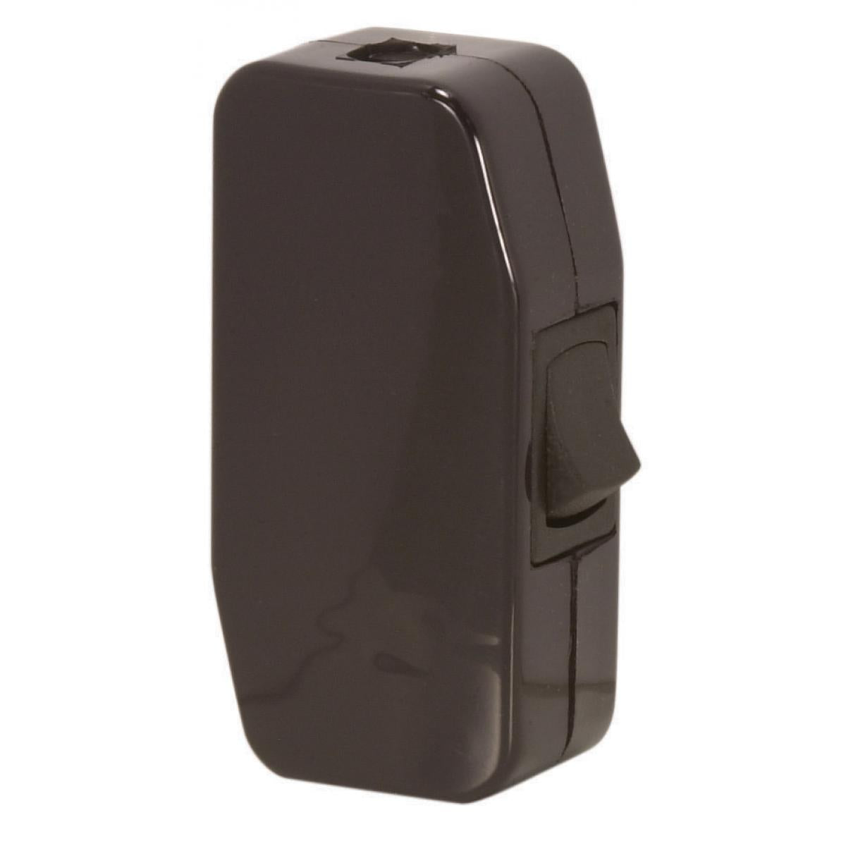 Satco 90-433 Heavy Duty Rocker Switch For 18/2 SPT-1 And SPT-2, 16/2 SPT-2 And 18/2 SVT 3A-125V 1/2HP-125V Brown Finish