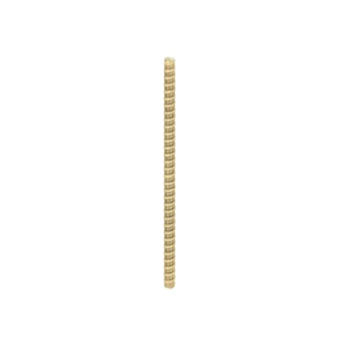 Satco 90-5192 1/8 IP Steel Yellow Zinc Plated 24" Length 3/8" Wide