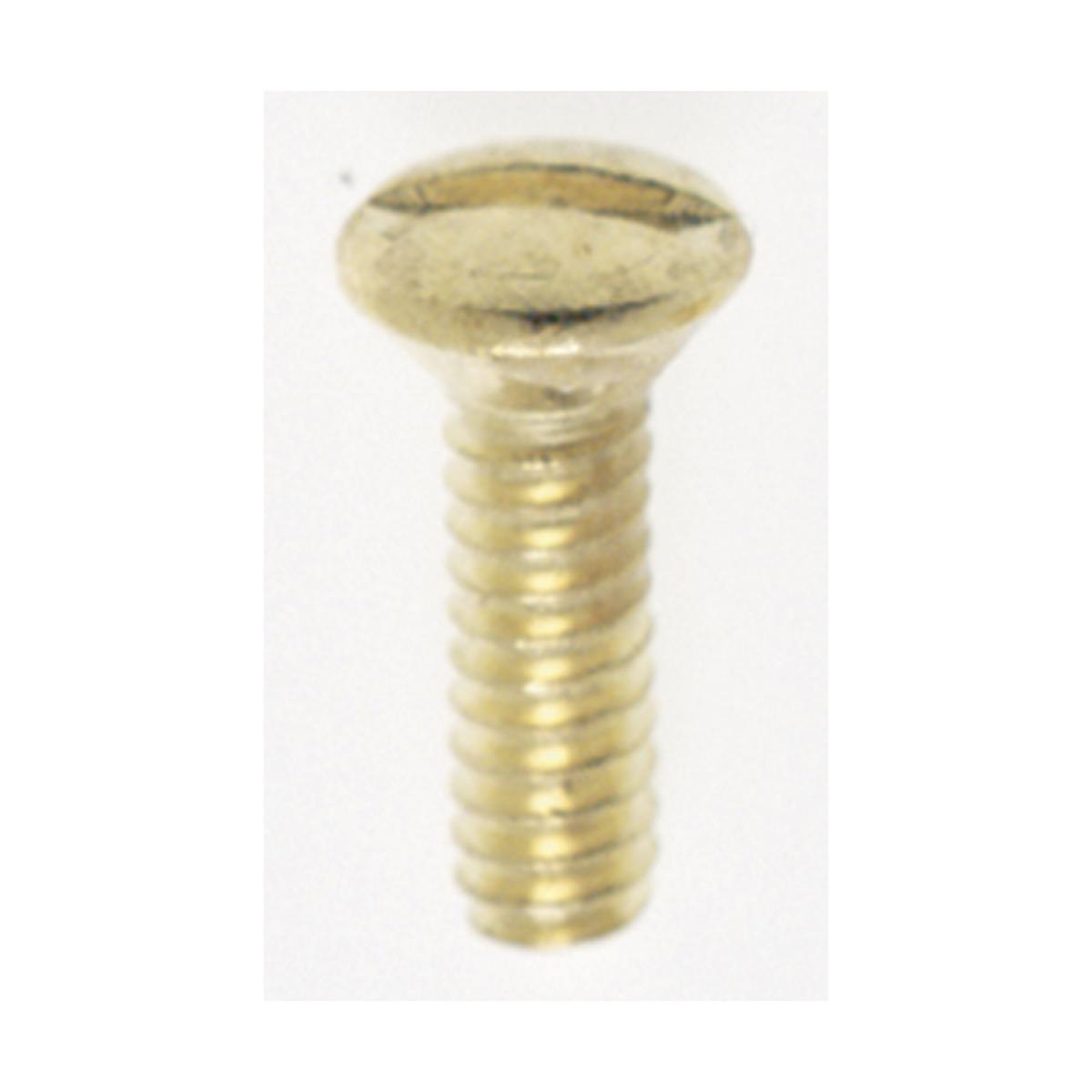 Satco 90-538 Steel Switchplate Screw 6/32 Brass Plated Finish 1/2" Length
