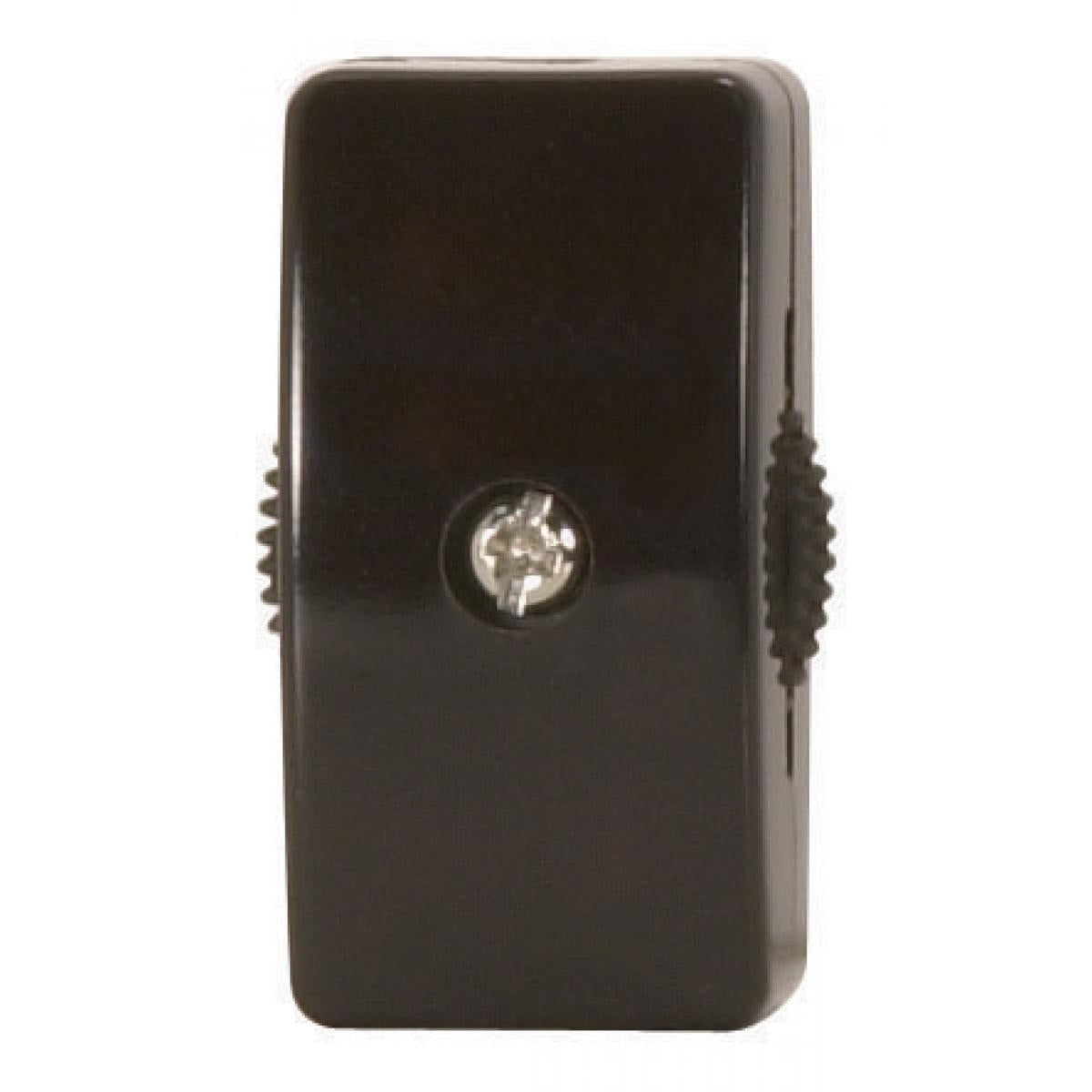Satco 90-574 On-Off Cord Switch For 18/2 SPT-2 6A-125V, 3A-250V, 3A-120V, 3A-125V Brown Finish