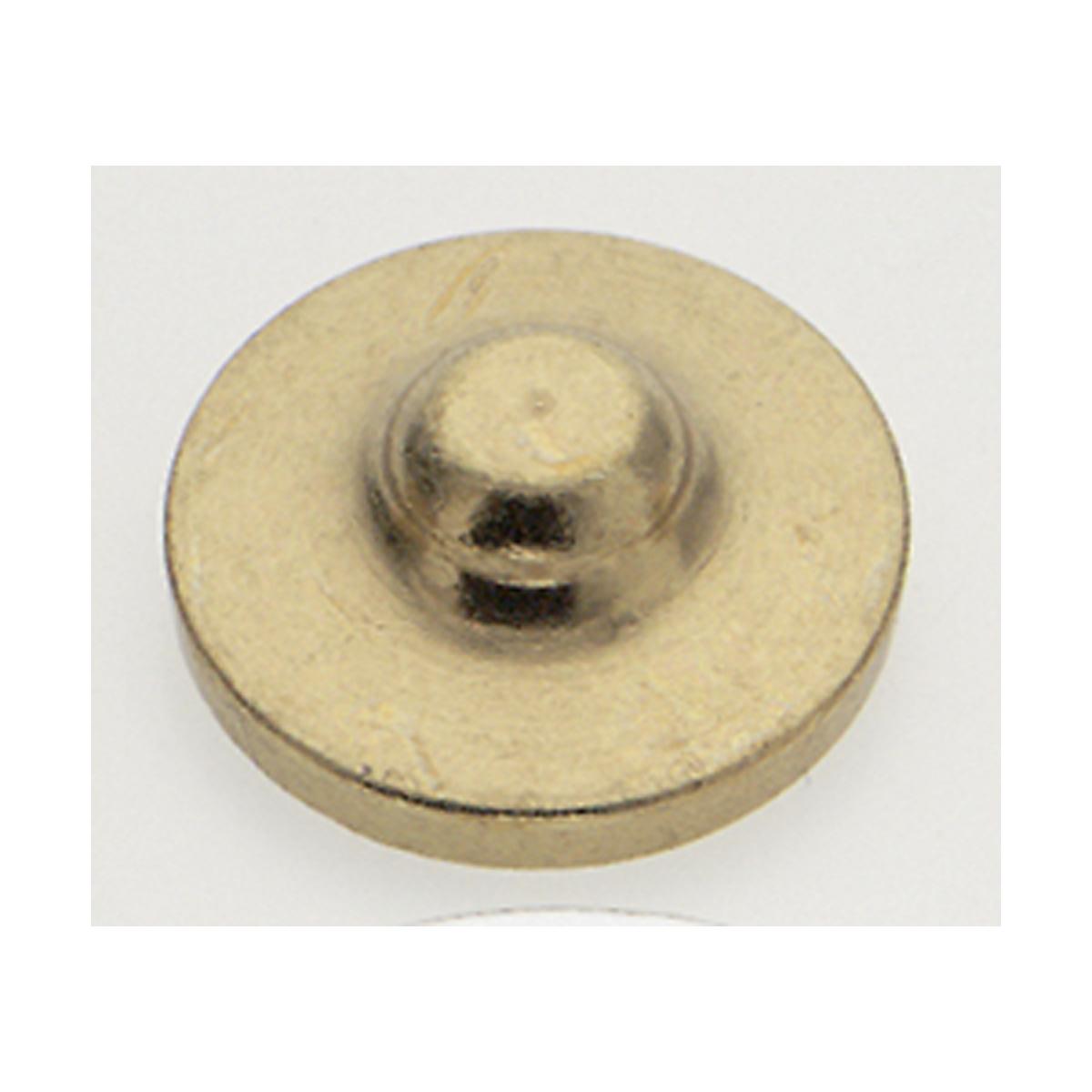 Satco 90-625 Flat Brass Knob 1/8 IP Burnished And Lacquered Brass