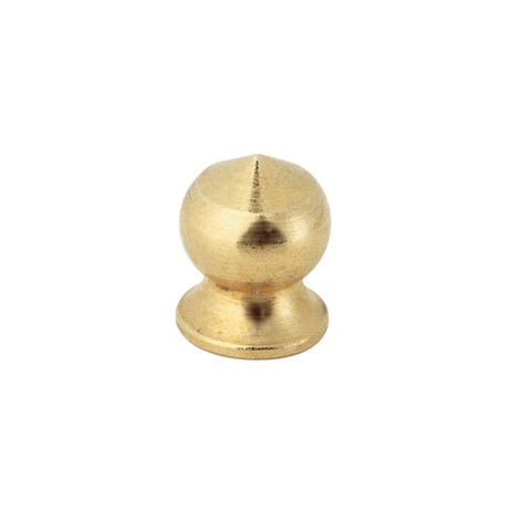 Satco 90-652 Brass Pear Knob 8/32 Burnished And Lacquered