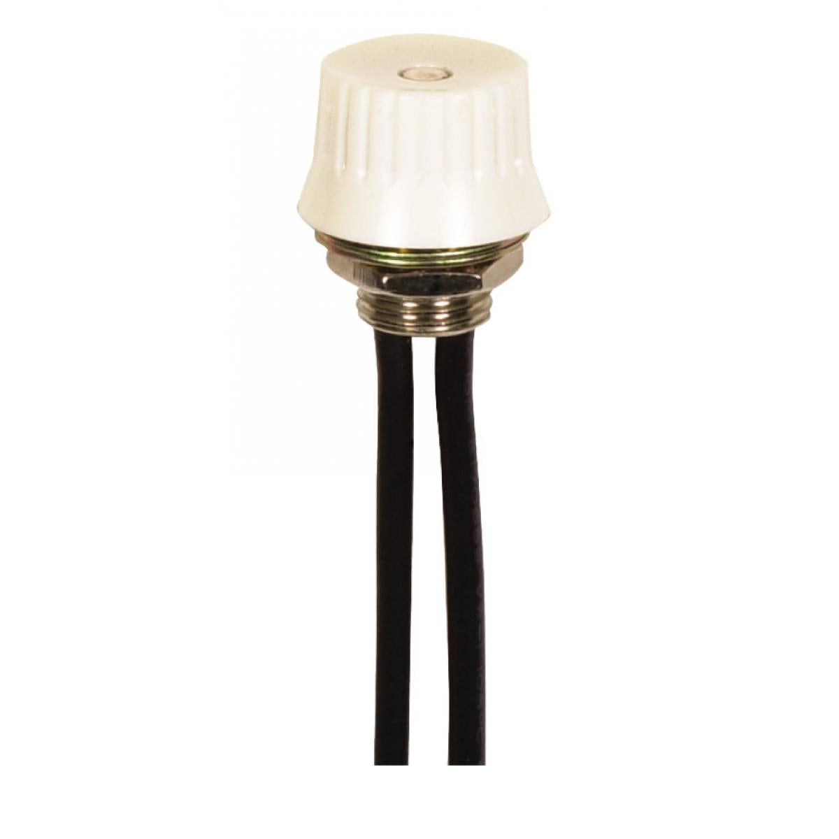 Satco 90-703 On-Off Phenolic Rotary Switch Single Circuit 1A-125V, 3A-125V, 1.5A-250V Rating 3/8" Bushing White Finish