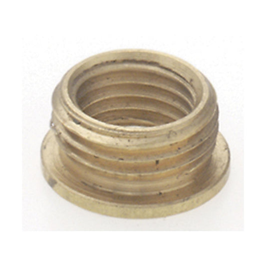 Satco 90-764 Brass Reducing Bushing Unfinished 3/8 M x 1/8 F With Shoulder
