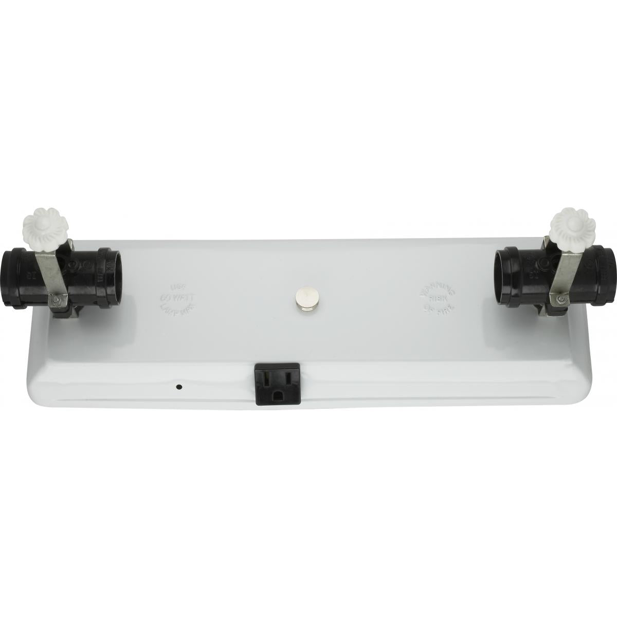 Satco 90-769 4-Light U-Channel Glass Holder 4 Light-Convenience Outlet For Use With 24" U-Bend Glass Includes Hardware 60W Max