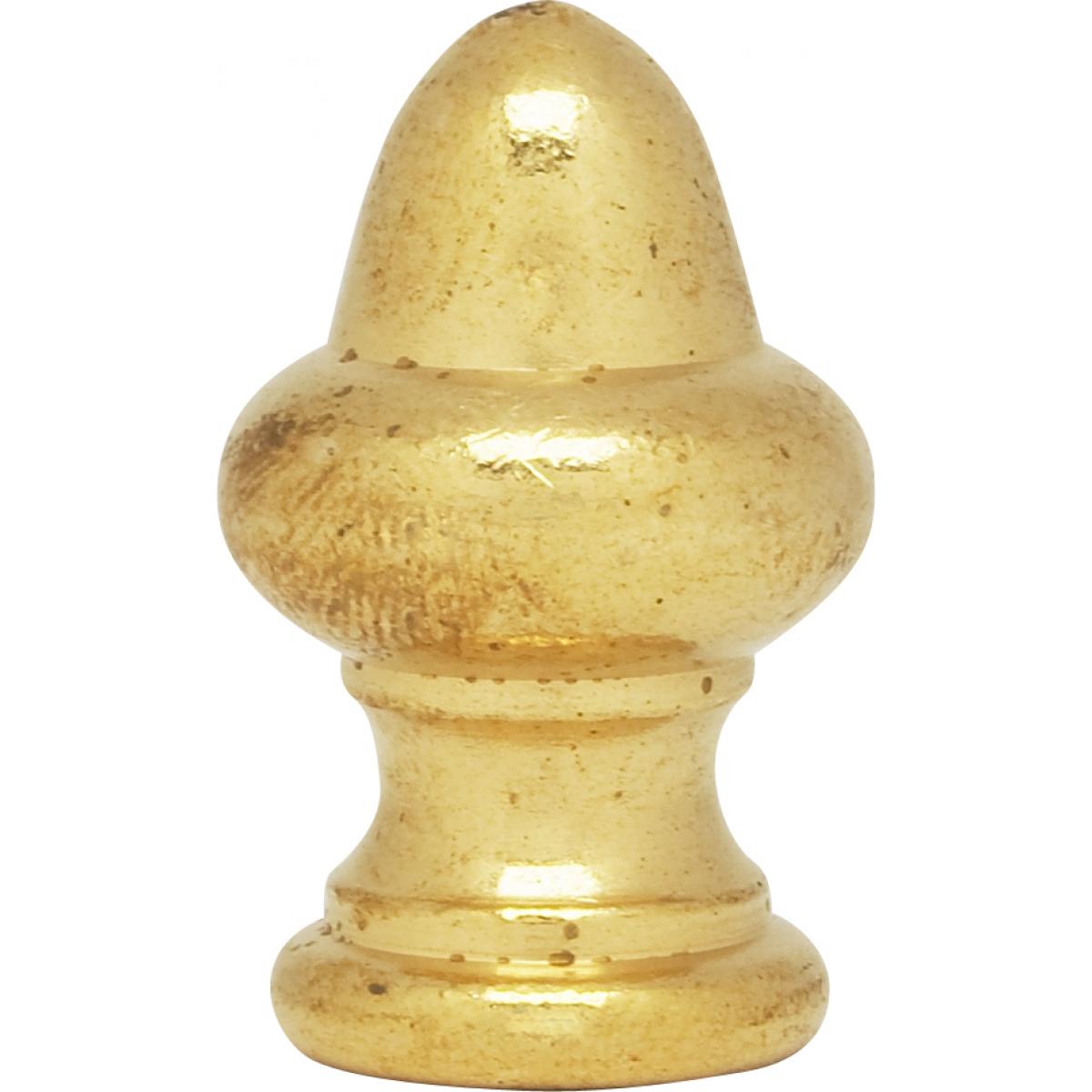 Satco 90-837 Acorn Finial 1-1/2" Height 1/8 IP Burnished And Lacquered