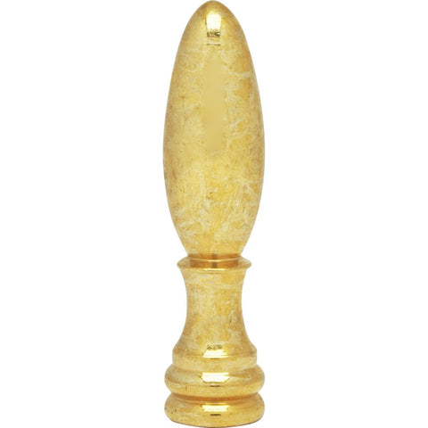 Satco 90-838 Bullet Finial 2" Height 1/8 IP Burnished And Lacquered