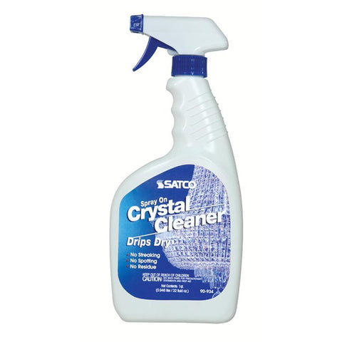 Satco 90-934 Crystal Cleaner Trigger Spray Bottle 32 Ounces