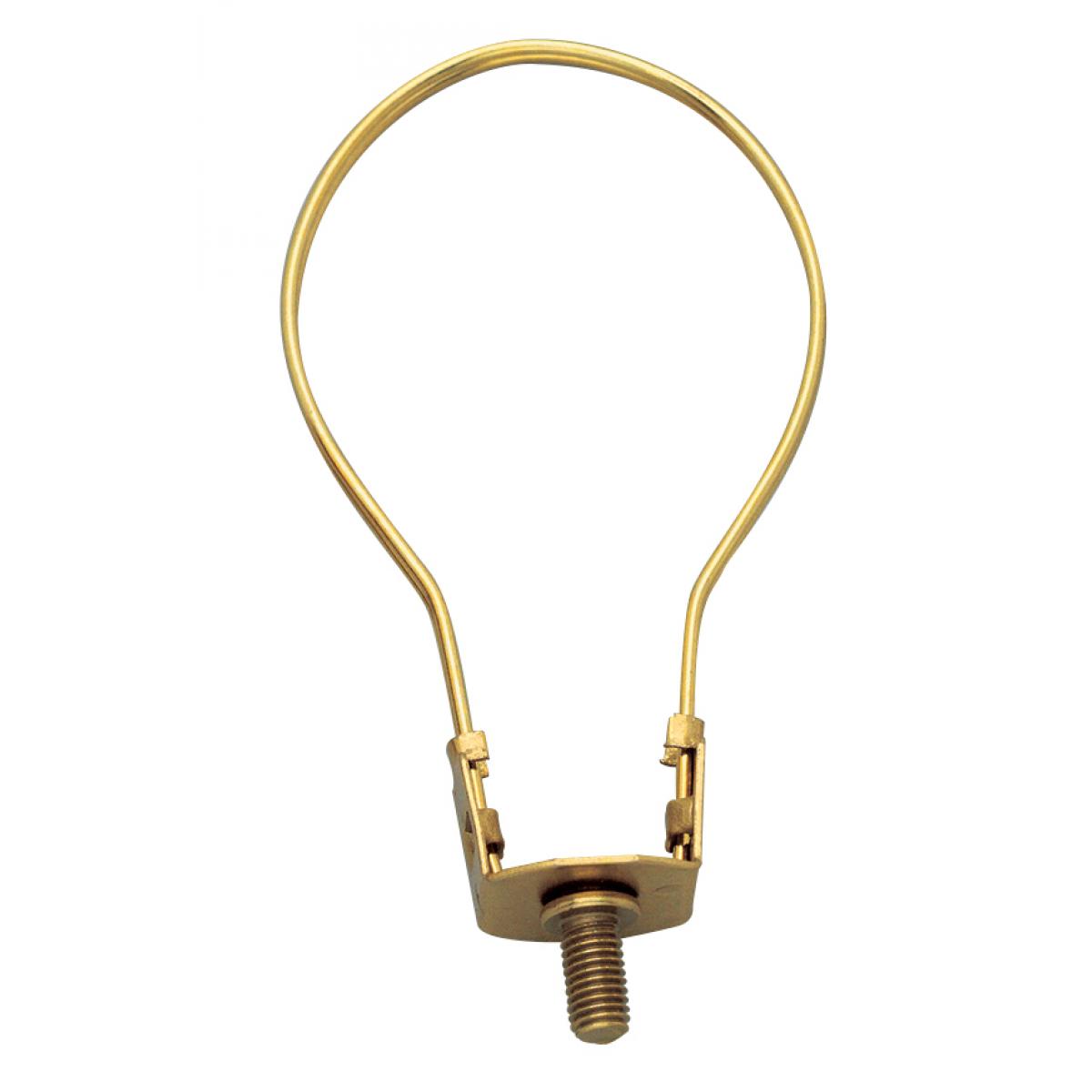 Satco 90-940 Bulb Clip 1/4-27 3-5/8" Height 2-1/8" Diameter Medium Base Brass Plated Finish