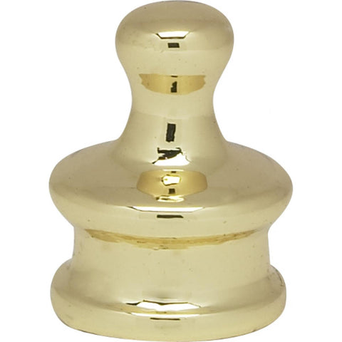Satco 90-959 Small Pyramid Knob 3/4" Height 1/8 IP Polished Brass Finish