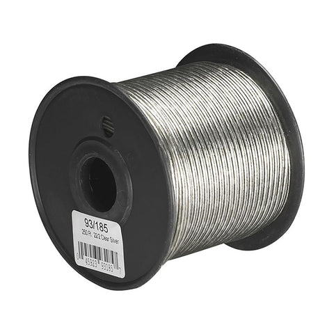 Satco 93-185 Lamp And Lighting Bulk Wire 22/2 SPT-1 105C 250 Foot/Spool Clear Silver