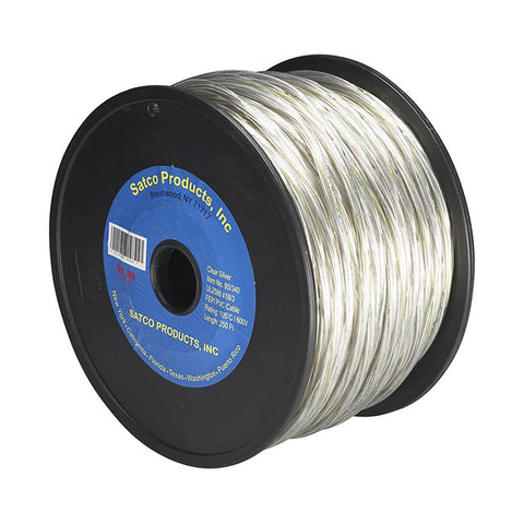Replacement for Satco 93-340 Pulley Bulk Wire 18/3 FEP PVC 600V High Temp 105C Teflon Tinned Copper 250 Ft Clear Silver - NOW 93/332 NON-UL