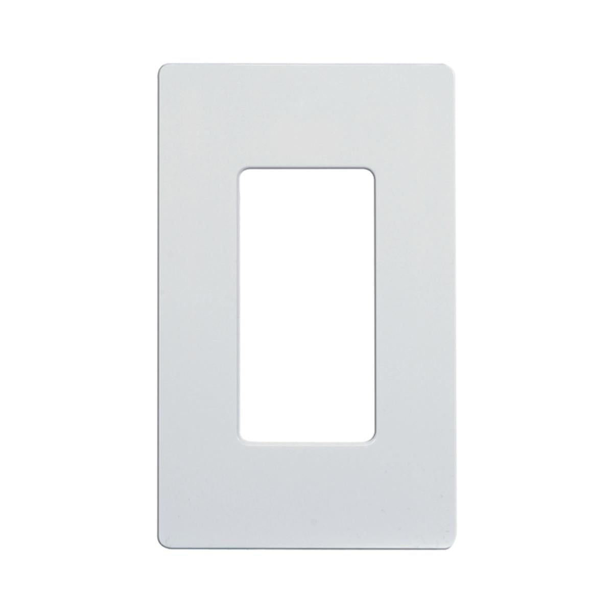 Satco 96-121 Wallplate For Dimmers And Sensors 1-Gang White Finish Lutron