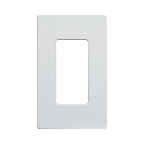 Satco 96-121 Wallplate For Dimmers And Sensors 1-Gang White Finish Lutron