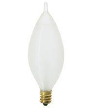 Satco S2703 25 Watt 120 Volt Satin Spun C11 Candelabra (E12) Bulb