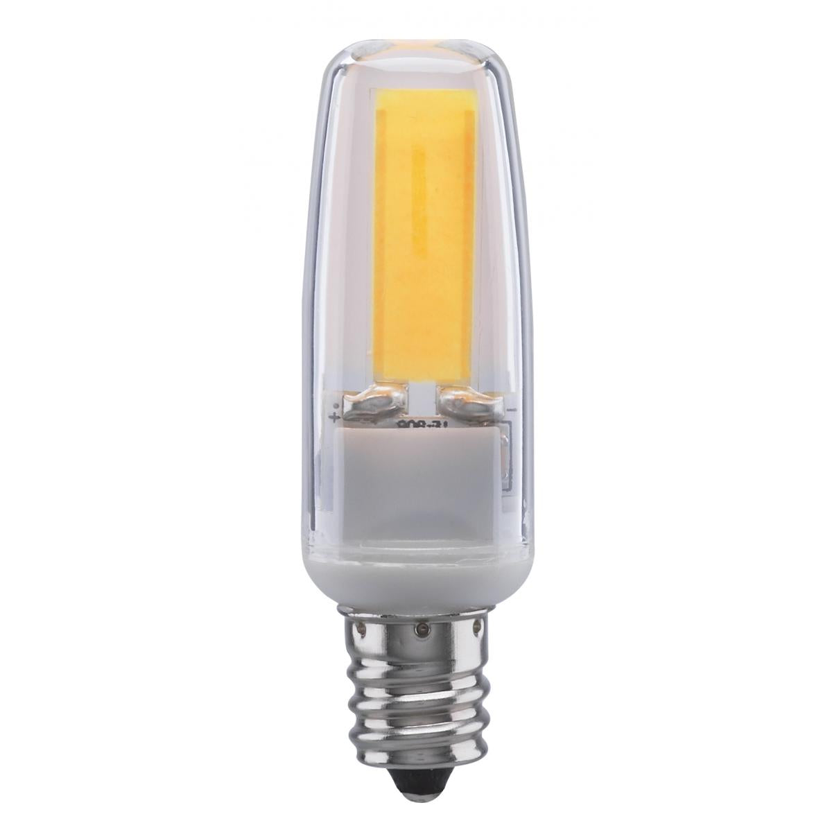 Satco S11219 8 Watt T10 LED Frosted Medium base 4000K High Lumen 120 Volt Non-Dimmable Carded