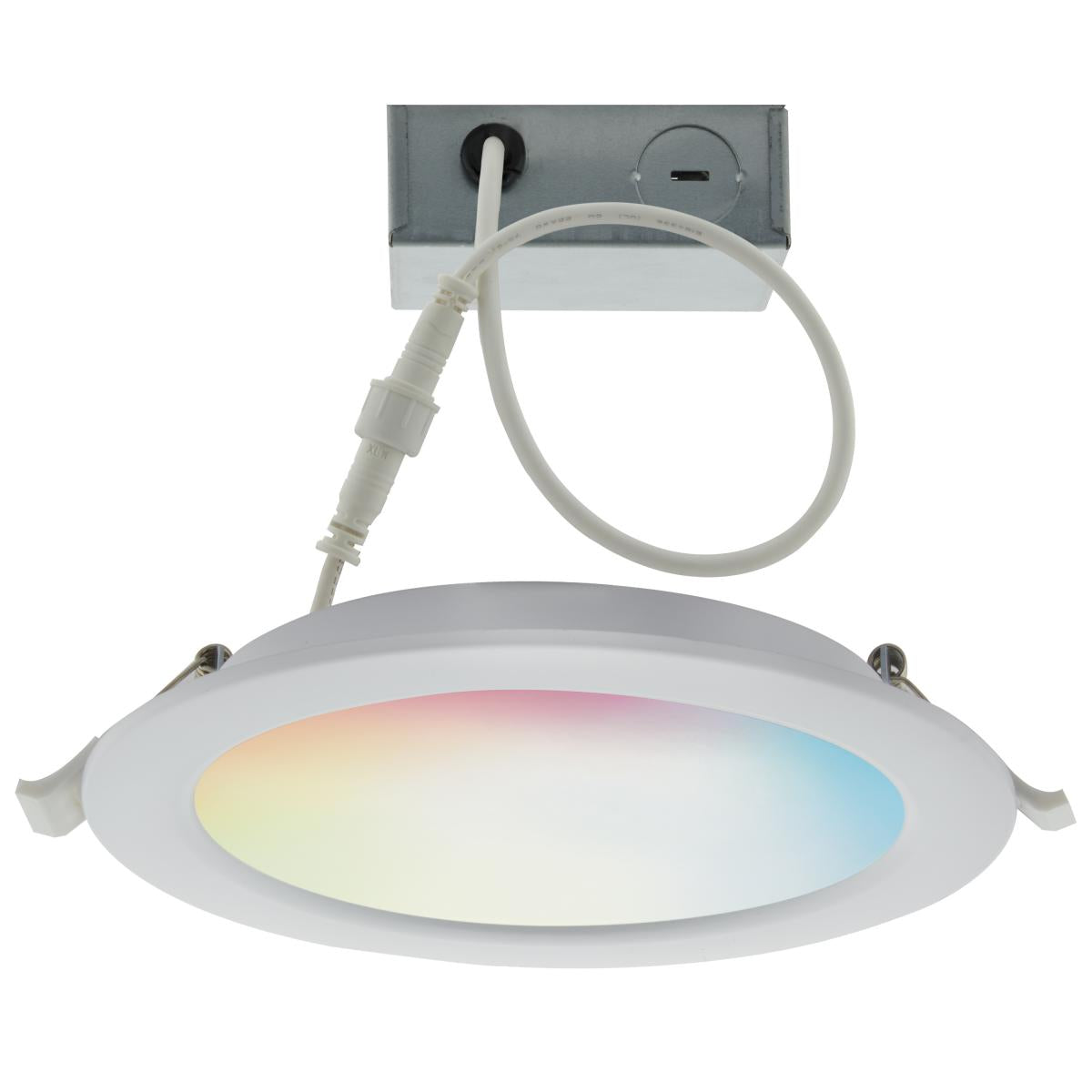 Satco S11279 10 Watt; LED Direct Wire Downlight; 4 Inch; Tunable White and RGB; Round; Starfish IOT; 120 Volt; 650 Lumens; 90CRI - NOW S11560