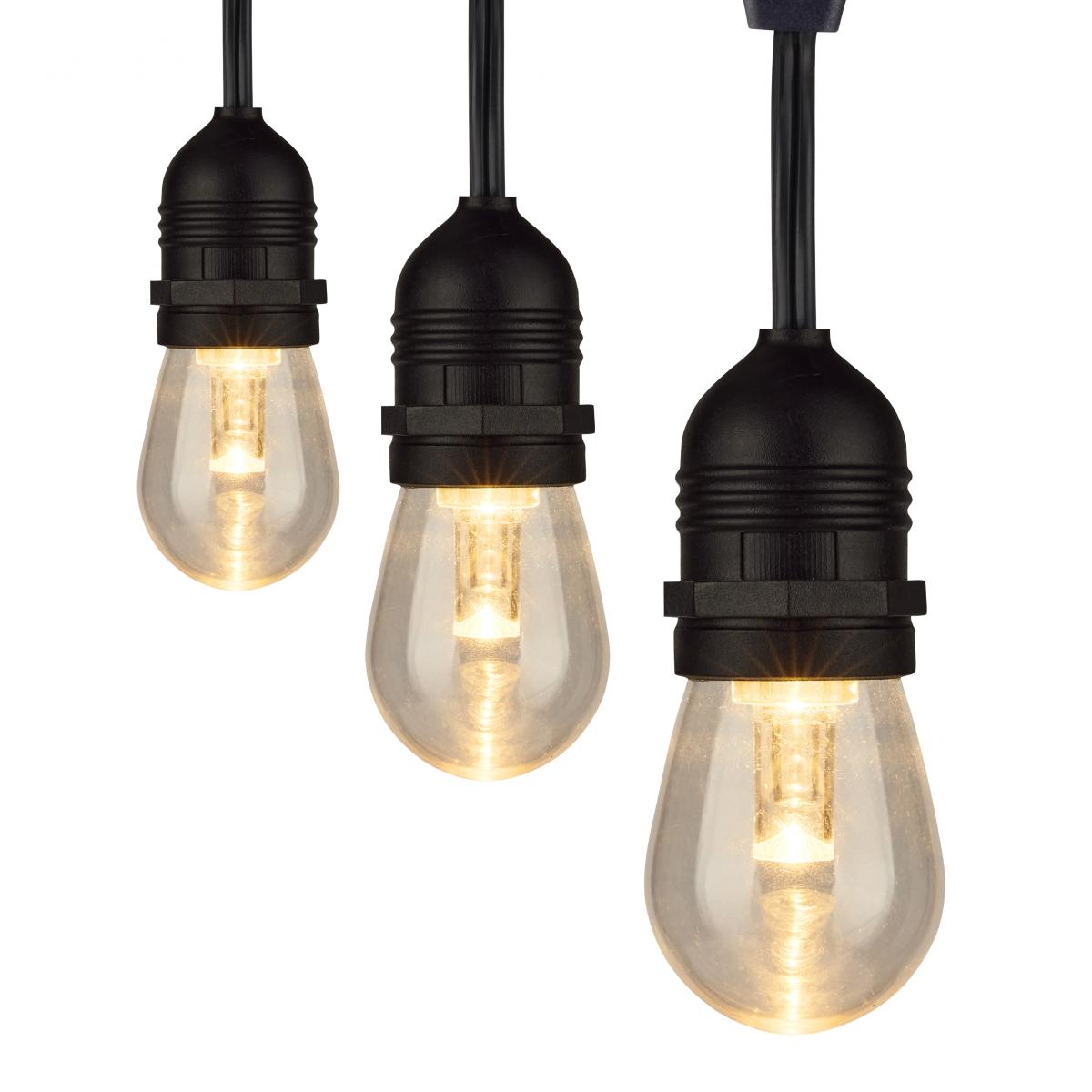 Satco S11292 24Ft; 12-S14 Lamp; LED String Light; Starfish IOT; Tunable White