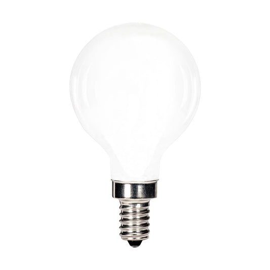 Replacement for Satco S11364 4.5 Watt G16.5 LED Soft White Candelabra base 2700K 350 Lumens 120 Volt - NOW S21207