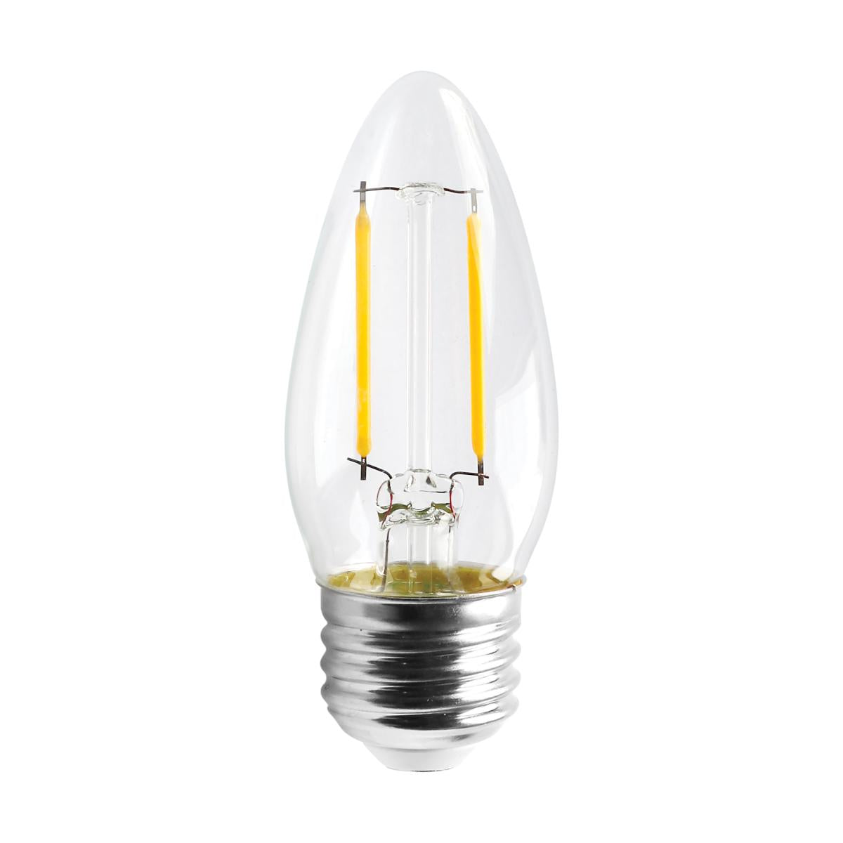 Replacement for Satco S11374 4.3 Watt C11 LED Clear Medium base 3000K 350 Lumens 120 Volt