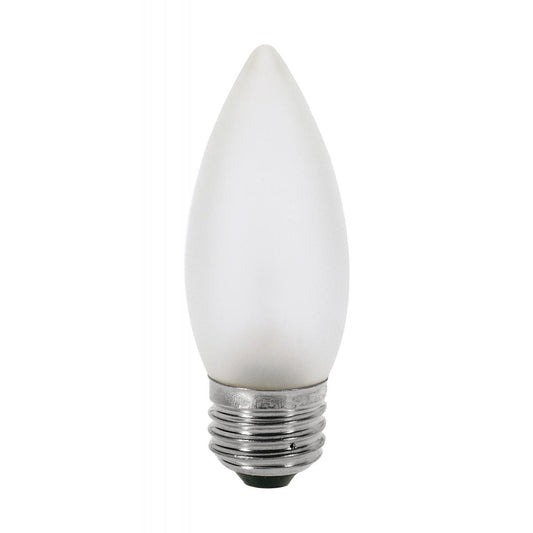Replacement for Satco S11375 4.3 Watt C11 LED Frosted Medium base 2700K 350 Lumens 120 Volt - NOW S21287