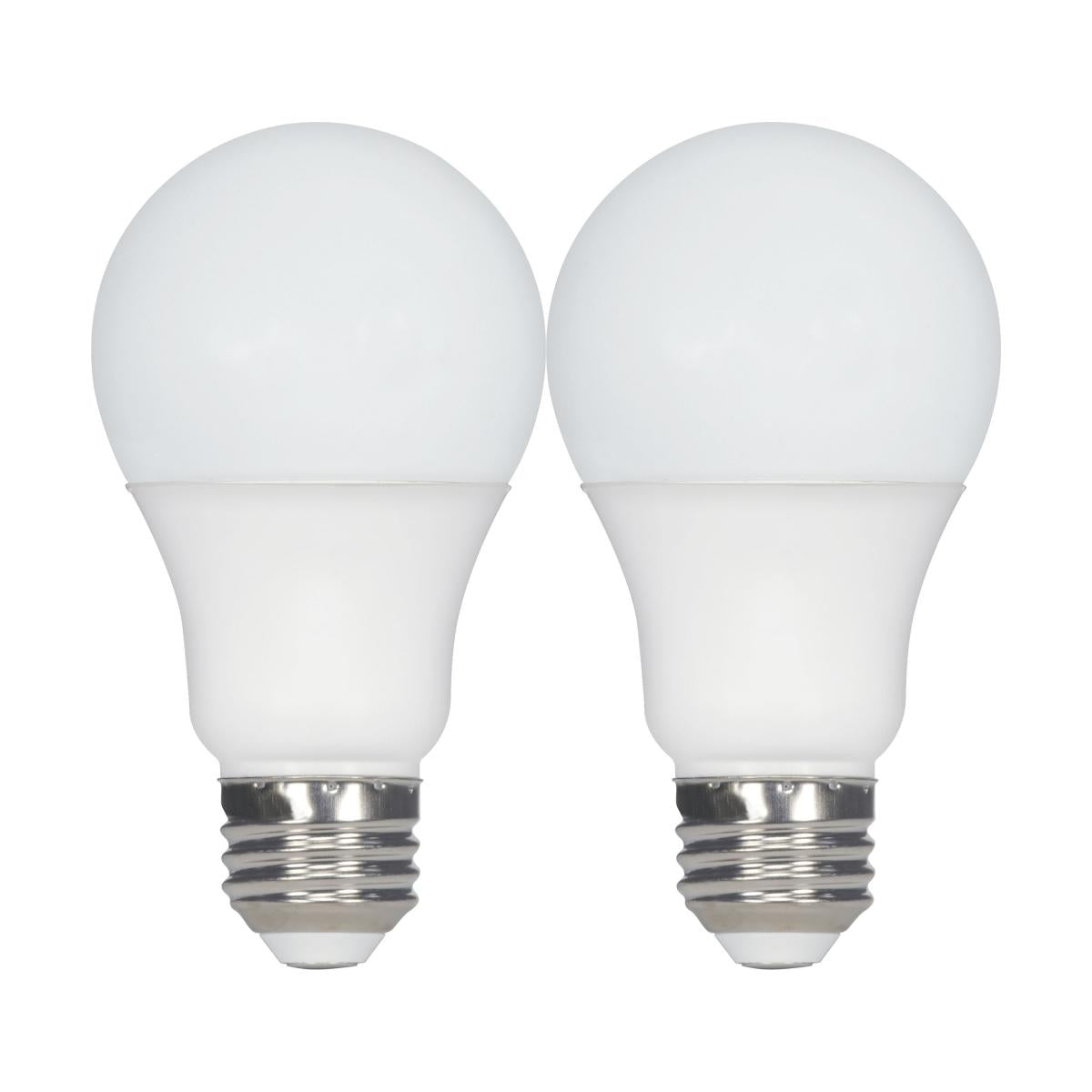 Satco S11435 9.8 Watt A19 LED 5000K Medium base 220 deg. Beam Angle120 Volt Pack of 2