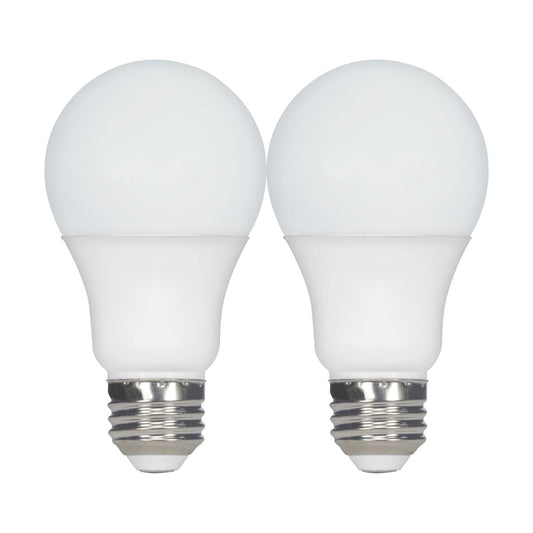 Satco S11435 9.8 Watt A19 LED 5000K Medium base 220 deg. Beam Angle120 Volt Pack of 2
