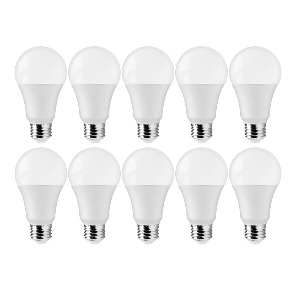 Satco S11438 12 Watt A19 LED 5000K 75 Watt Replacement Medium base 220 deg. Beam Angle 10-Pack