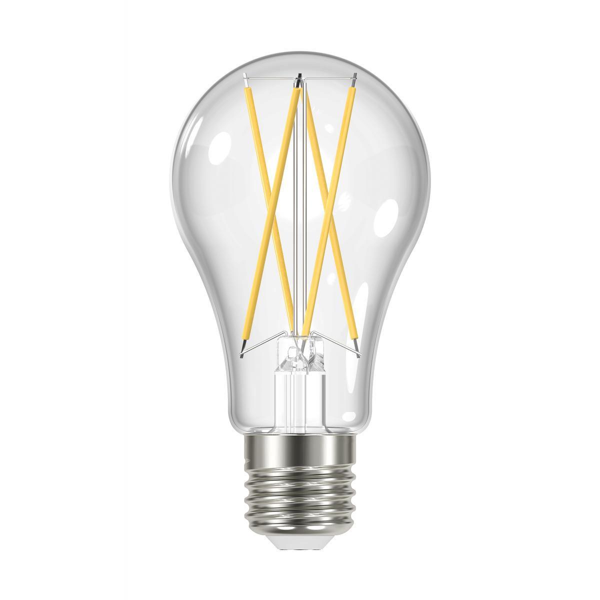 Replacement for Satco S11514 12 Watt A19 LED Clear Medium base 3000K 120 Volt 4-Pack - S12443