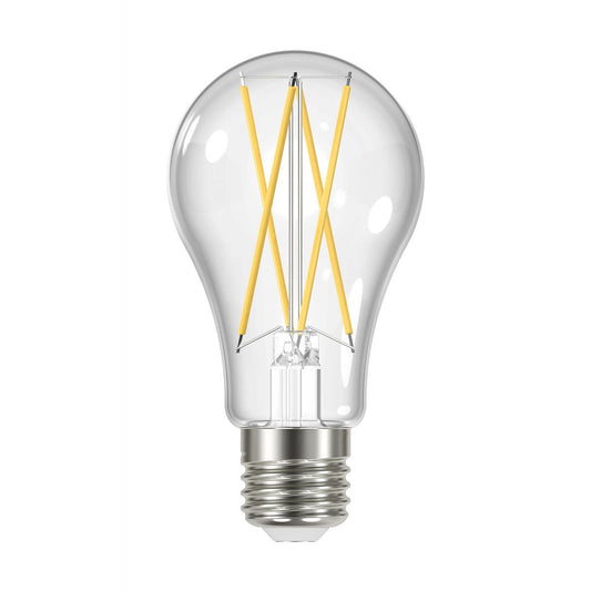 Replacement for Satco S11514 12 Watt A19 LED Clear Medium base 3000K 120 Volt 4-Pack - S12443