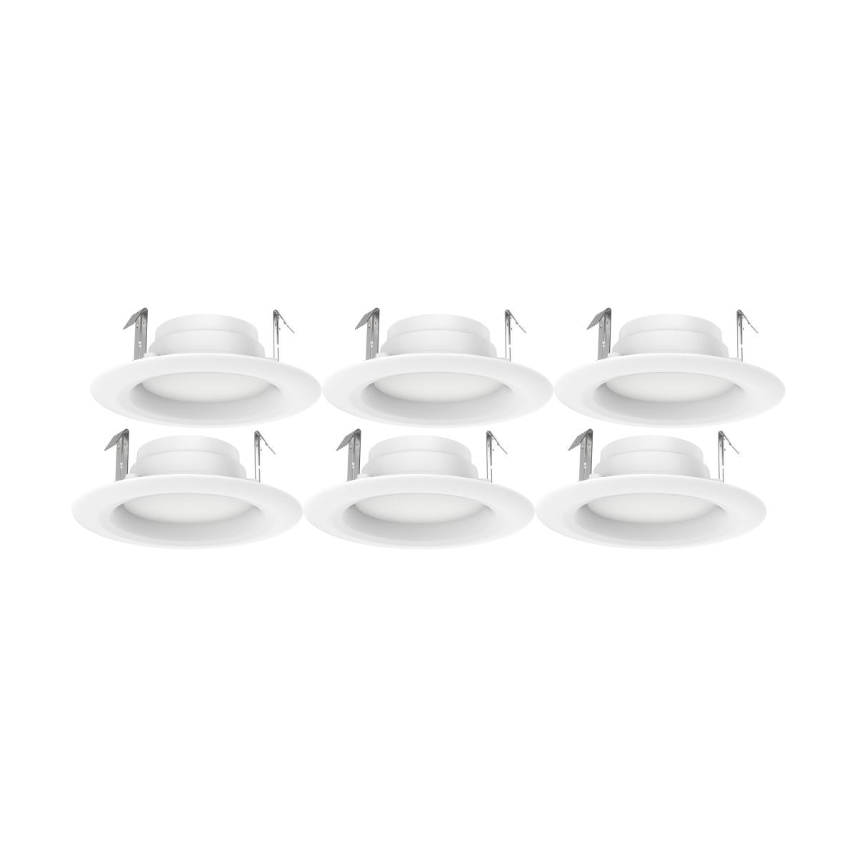 Satco S11640 8.7 Watt LED Downlight Retrofit 4 inch 90 CRI 3000K 120 Volt Pack of 6