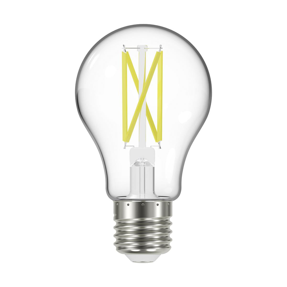 Satco S12436 10.5 Watt A19 LED; 75 Watt Replacement; Clear; Medium base; 2700K; 120 Volt; 4-Pack