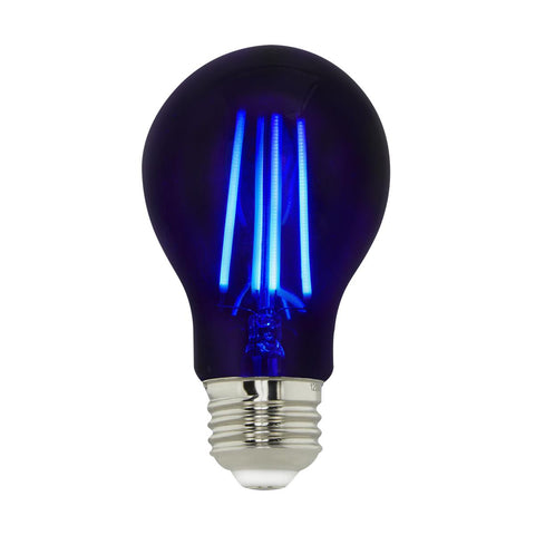 Satco S14990 6.5 Watt LED A19 Black Light Bulb Medium Base 120 Volt