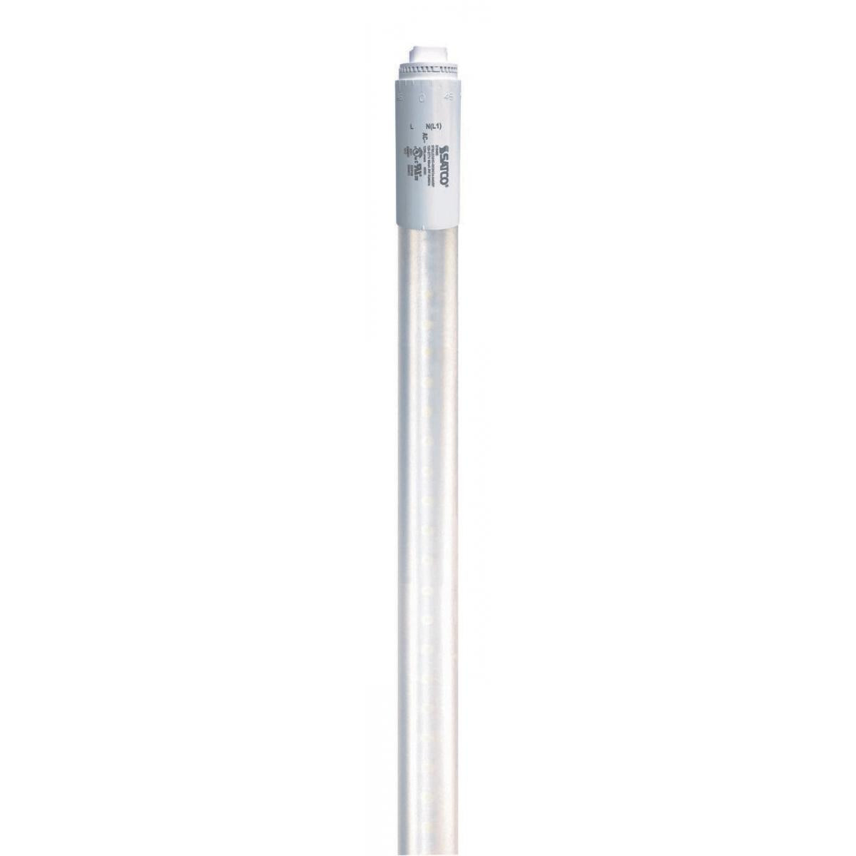 Satco S16401 9 Watt T8 LED 6500K 1200 Lumens 120-277 Volt Type B Single Ended Ballast Bypass