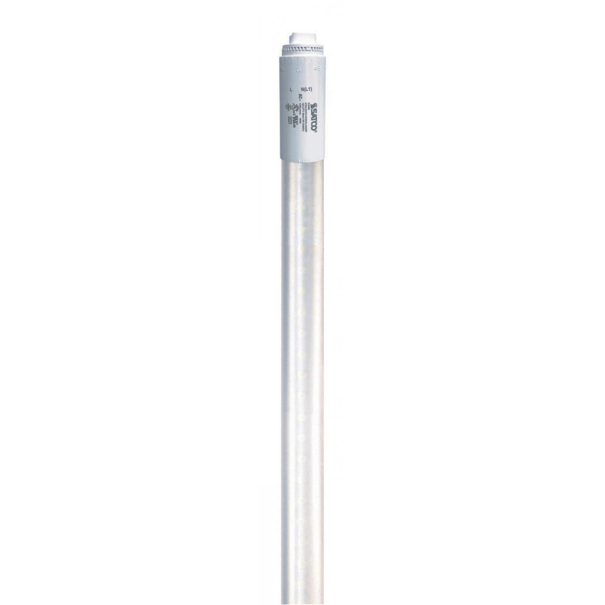 Satco S16405 18 Watt T8 LED 6500K 2300 Lumens 120-277 Volt Type B Single Ended Ballast Bypass