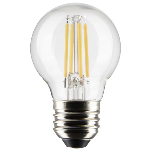 Satco S21220 5.5 Watt G16.5 LED; Clear; Medium base; 90 CRI; 2700K; 120 Volt