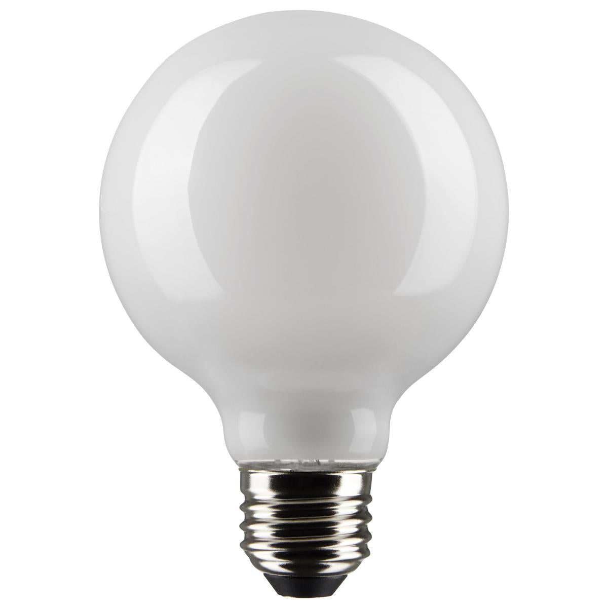 Satco S21244 4.5 Watt G25 LED; White; Medium base; 90 CRI; 2700K; 120 Volt; 2 Pack