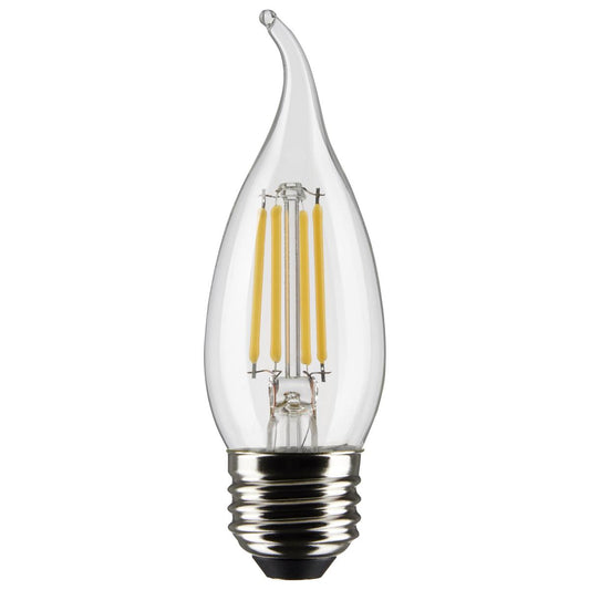 Satco S21318 5.5 Watt CA11 LED; Clear; Medium base; 90 CRI; 2700K; 120 Volt