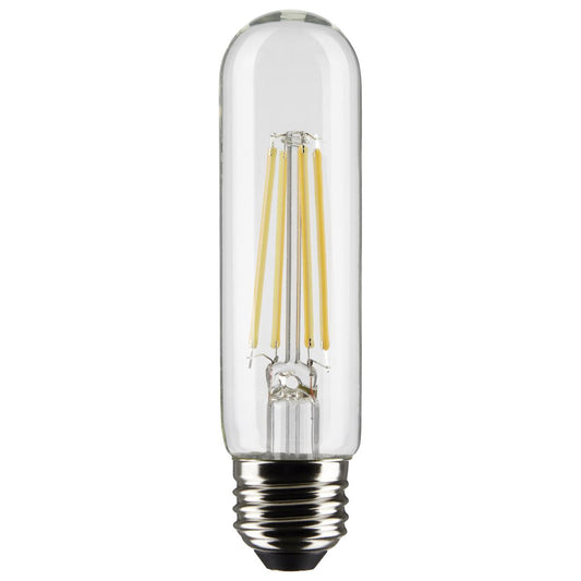 Satco S21350 8 Watt T10 LED; Clear; Medium base; 90 CRI; 2700K; 120 Volt