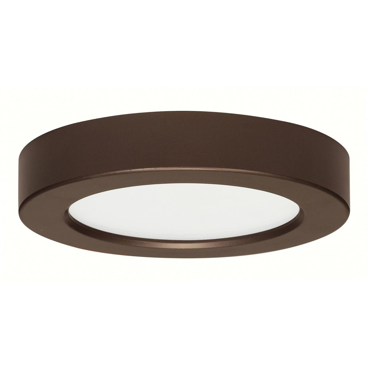 Satco S21500 10.5 watt 5.5" Flush Mount LED Fixture 3000K Round Shape Bronze Finish 120 volts