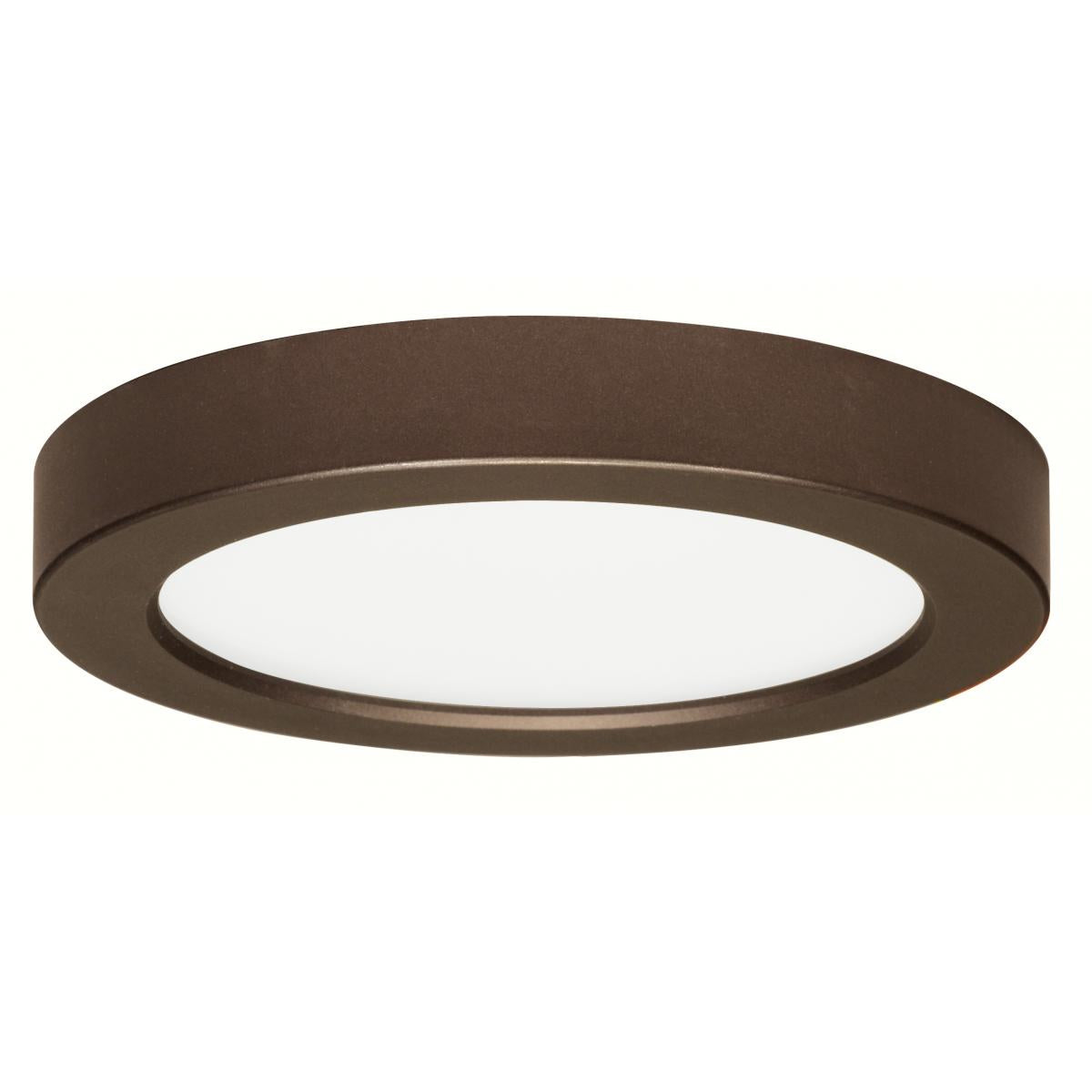 Satco S21507 13.5 watt 7" Flush Mount LED Fixture 3000K Round Shape Bronze Finish 120 volts