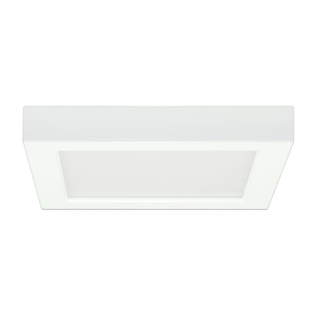 Satco S21511 13.5 watt 7" Flush Mount LED Fixture 4000K Square Shape White Finish 120 volts