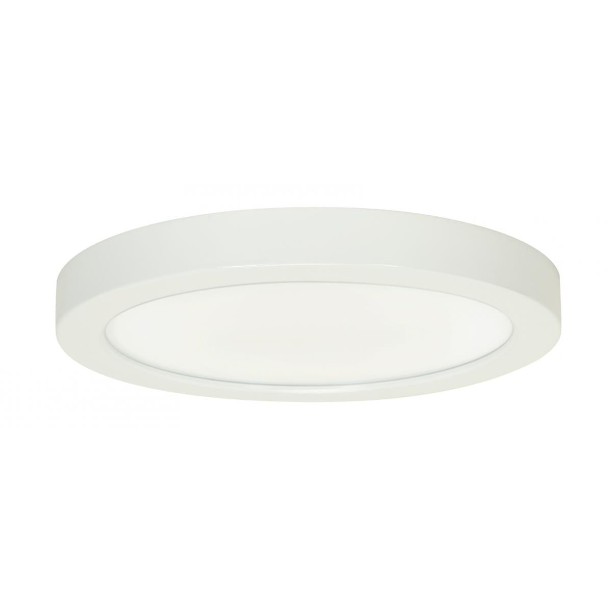 Satco S21513 18.5 watt 9" Flush Mount LED Fixture 3000K Round Shape White Finish 120 volts 0-10V Dimming