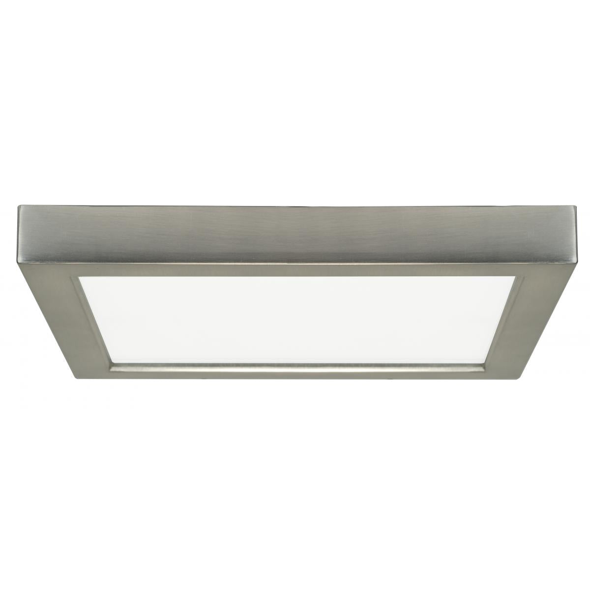 Satco S21515 18.5 watt 9" Flush Mount LED Fixture 3000K Square Shape Brushed Nickel Finish 120 volts