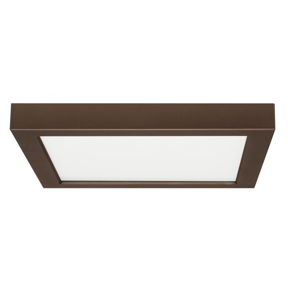 Satco S21516 18.5 watt 9" Flush Mount LED Fixture 3000K Square Shape Bronze Finish 120 volts