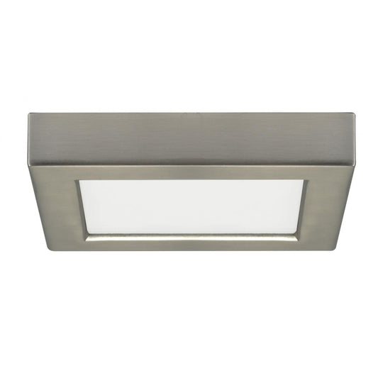 Replacement for Satco S21519 10.5 watt 5.5" Flush Mount LED Fixture 5000K Square Shape Brushed Nickel Finish 120 volts - NOW 62/1707
