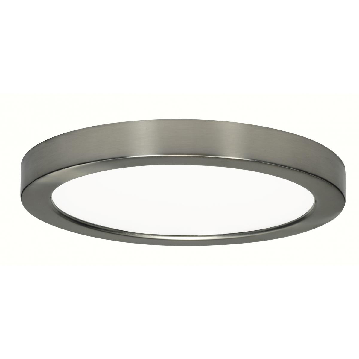 Satco S21520 13.5 watt 7" Flush Mount LED Fixture 5000K Round Shape Brushed Nickel Finish 120 volts