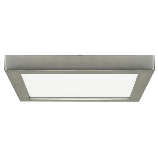 Replacement for Satco S21521 13.5 watt 7" Flush Mount LED Fixture 5000K Square Shape Brushed Nickel Finish 120 volts - NOW 62/1717