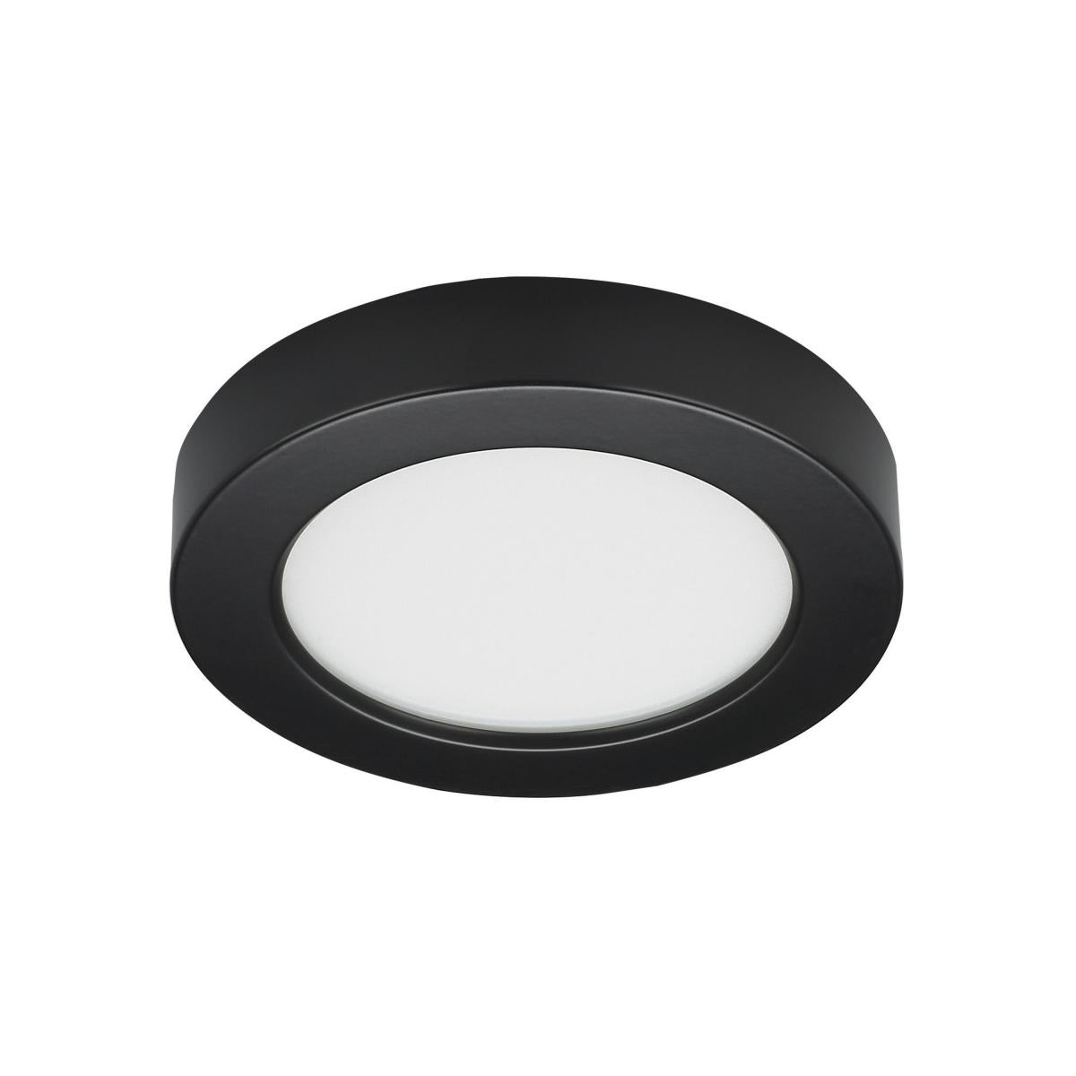 Satco S21526 10.5 watt 5.5" Flush Mount LED Fixture 3000K Round Shape Black Finish 120 volts