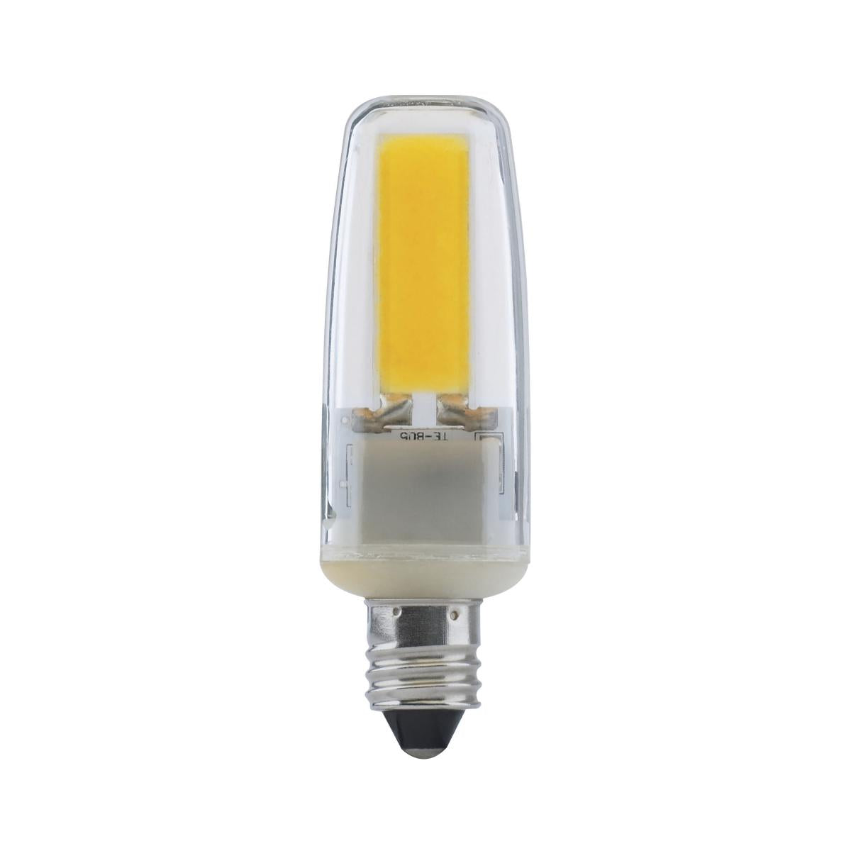 Satco S28684 4 Watt LED 3000K Clear Mini Candelabra base 120-130 Volt